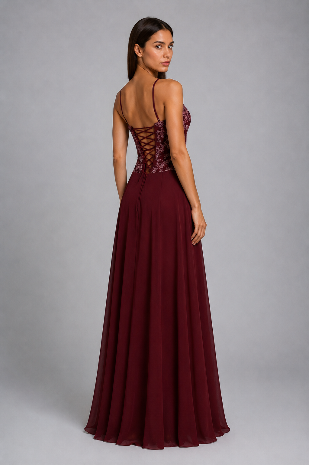 Vestido Vinho