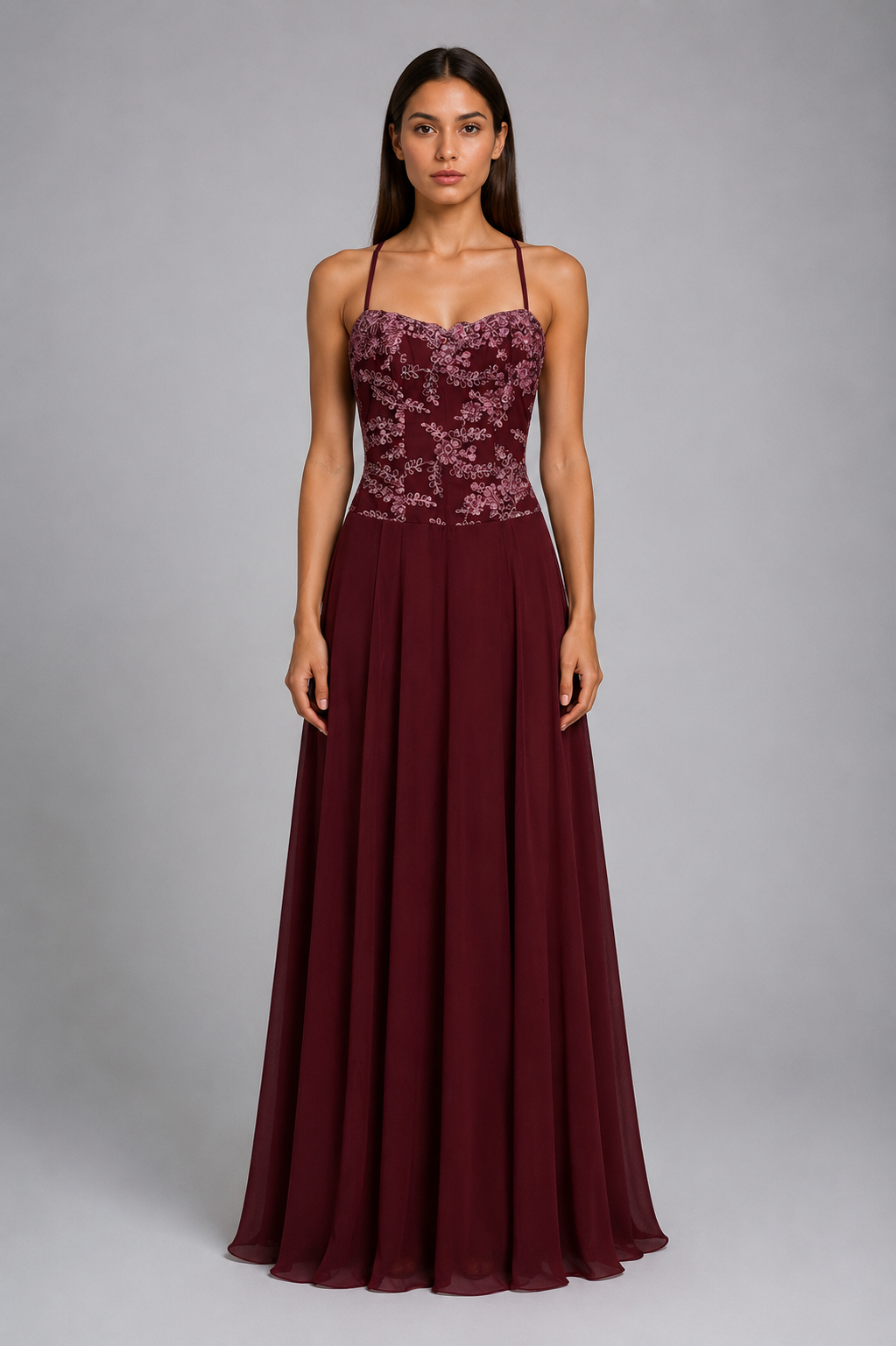 Vestido Vinho