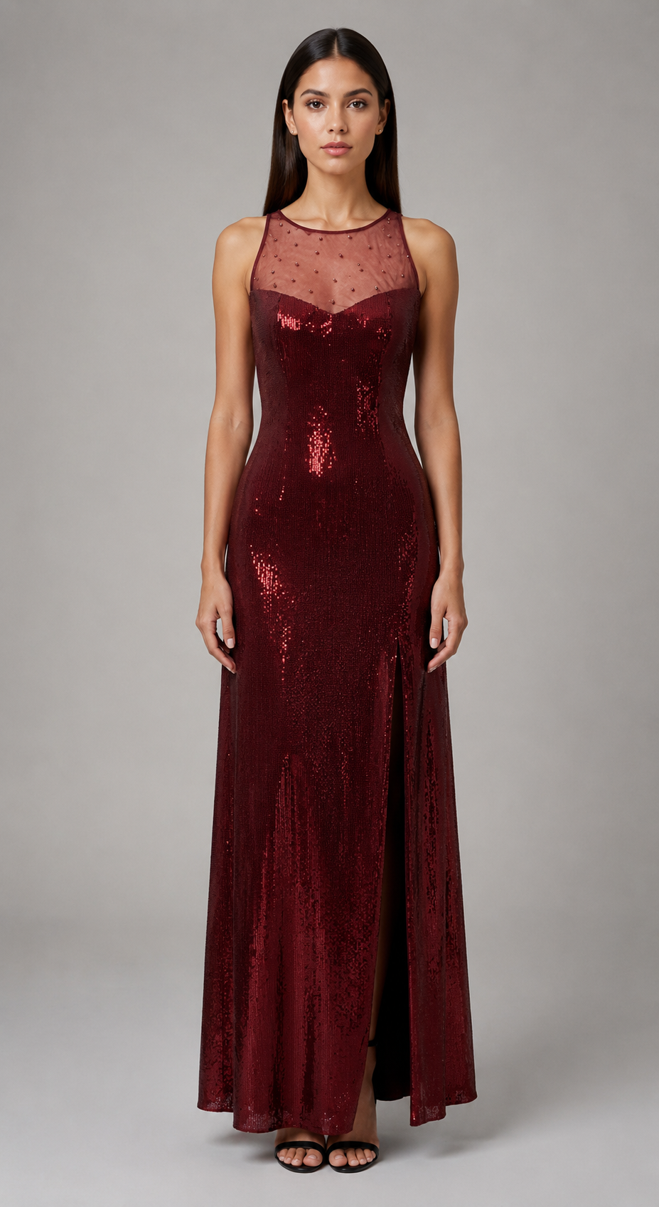 Vestido vinho